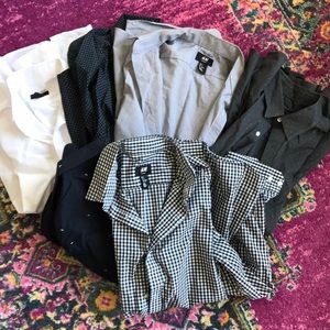 H&M | Easy Iron Slim fit long sleeve dress shirts